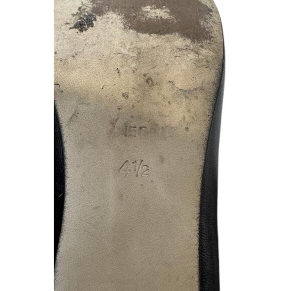 Equity black leather slip-on pumps shoes size 6.5 - Picture 5 of 5